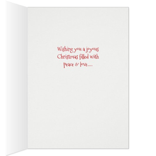 Red Bow Krawatte Snowman Weihnachtskarte (Innen (Rechts))