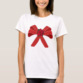 RED BOW mit Poinsettia T-Shirt