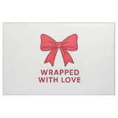 Red Bow Muster mit Liebe ummantelt Stoff (Yard (91,4 cm))