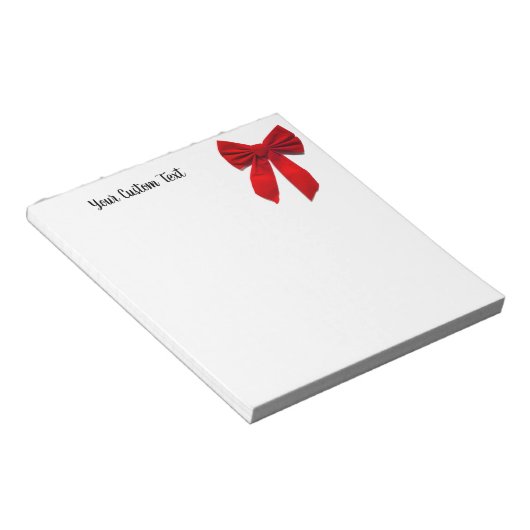 Red Bow Notizblock (angewinkelt)