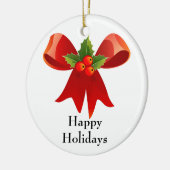 Red Bow Ornament (Links)