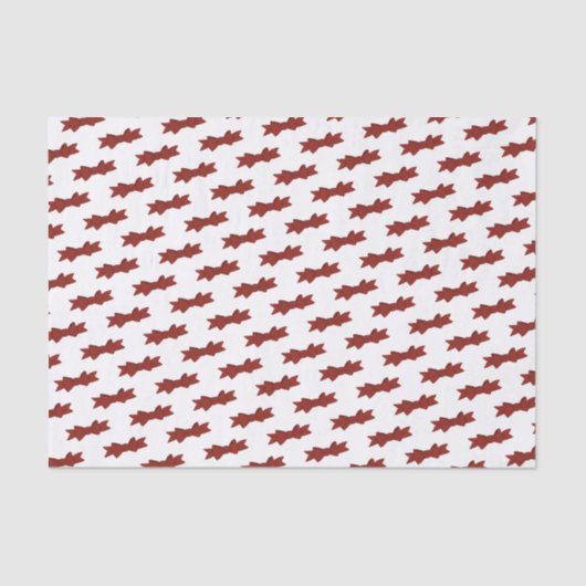 Red Bow Pattern Seidenpapier (Vorderseite)