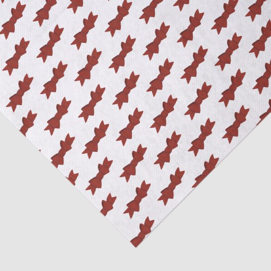 Red Bow Pattern Seidenpapier (Ausschnitt)