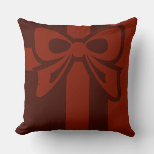 Red Bow Print - Gewindestrebe Kissen