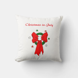 Red Bow - Throw Pillow Kissen