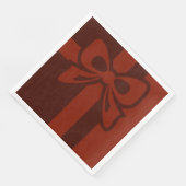 Red Bow - Weihnachten - Paper Napkin Serviette (Ecke)