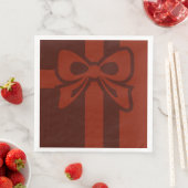 Red Bow - Weihnachten - Paper Napkin Serviette (Beispiel)