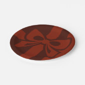 Red Bow - Weihnachten - Papierplatte Pappteller (Schrägansicht)