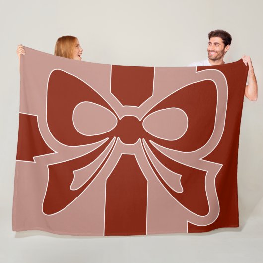 Red Bow - Winter Fleece Blanket (Beispiel)