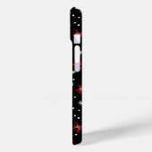 Red Bow Winter Pattern Case-Mate iPhone Hülle (Rückseite / Links)