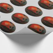 Red Bowling Ball anpassen Geschenkpapier (Ecke)