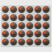 Red Bowling Ball anpassen Geschenkpapier (Flach)