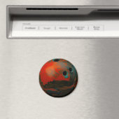 Red Bowling Ball anpassen Magnet (In Situ (Geschirrspüler))