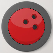 Red Bowling Ball Button (Vorderseite)