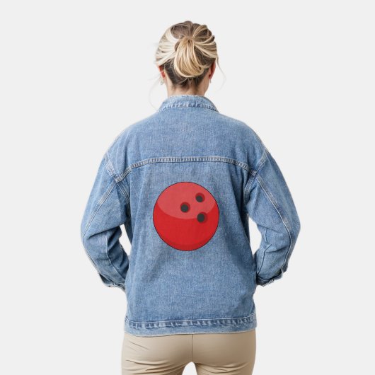 Red Bowling Ball Jeansjacke (Modell)