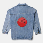 Red Bowling Ball Jeansjacke (Rückseite)