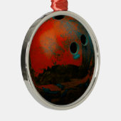 Red Bowling Ball passen sie an Ornament Aus Metall (Rechts)