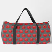 Red Bowling Ball Pattern Duffle Bag (Vorderseite)