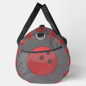 Red Bowling Ball Pattern Duffle Bag (Rechts)