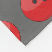 Red Bowling Ball Pattern Fleecedecke (Ecke)