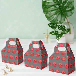 Red Bowling Ball Pattern Geschenkschachtel