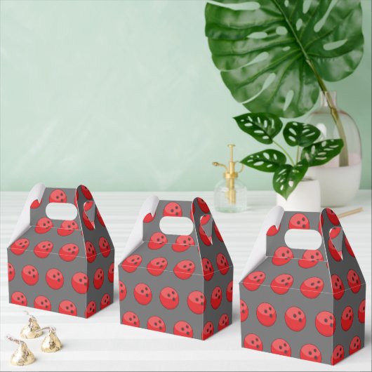 Red Bowling Ball Pattern Geschenkschachtel (Zahlreiche)