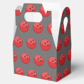 Red Bowling Ball Pattern Geschenkschachtel (Geöffnet)