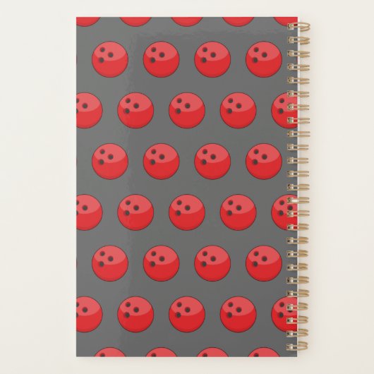 Red Bowling Ball Pattern Planer (Rückseite)