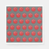 Red Bowling Ball Pattern Serviette (Vorderseite)