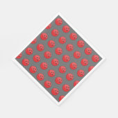 Red Bowling Ball Pattern Serviette (Ecke)