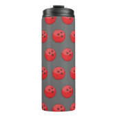 Red Bowling Ball Pattern Thermosbecher (Vorderseite)