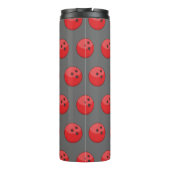 Red Bowling Ball Pattern Thermosbecher (Rückseite)