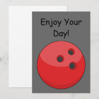 Red Bowling Ball personalize