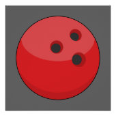 Red Bowling Ball Poster (Vorderseite)