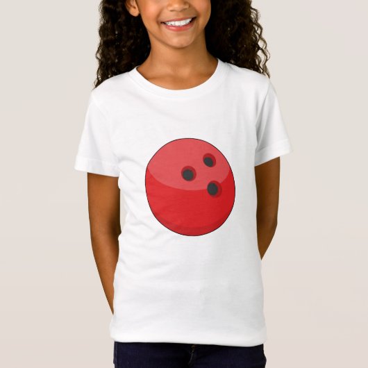 Red Bowling Ball T-Shirt (Vorderseite)