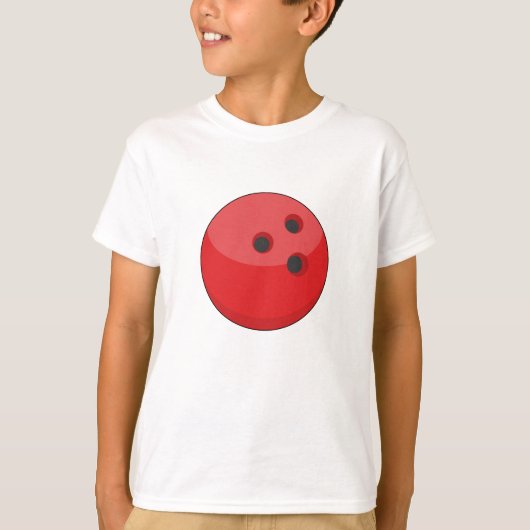 Red Bowling Ball T-Shirt (Vorderseite)