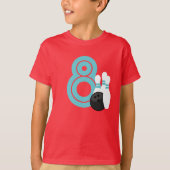 Red Bowling Birthday Shirt (Vorderseite)