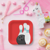 Red Bowling Party Paper Teller (Party)