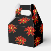 Red Bows Black Christmas Geschenkschachtel (Rückseite)