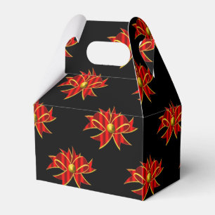 Red Bows Black Christmas Geschenkschachtel