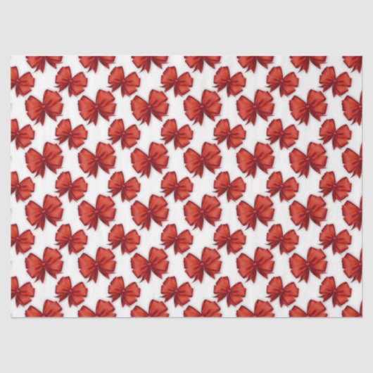 Red Bows Seidenpapier (Vorderseite)