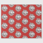 Red Box Chevy Caprice Network Wrapping Paper Geschenkpapier (Flach)