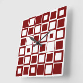 Red Box Clock Quadratische Wanduhr (Winkel)