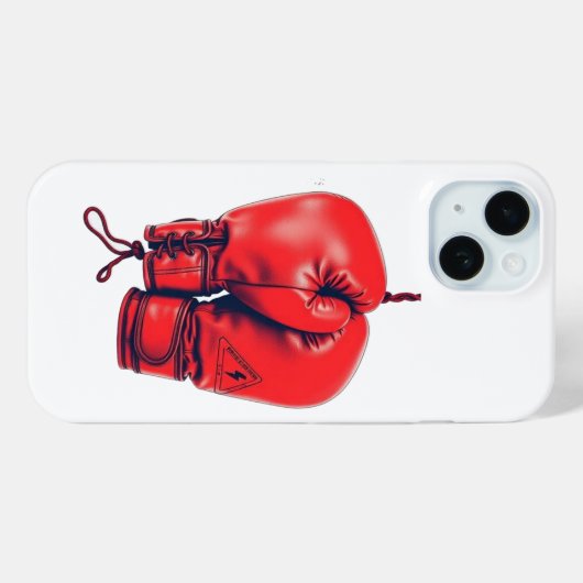 Red Boxing Gloves Case-Mate iPhone Hülle (Rückseite (Horizontal))