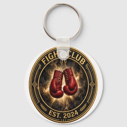 Red Boxing Gloves Fight Keychain Schlüsselanhänger (Vorderseite)