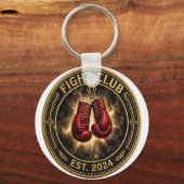 Red Boxing Gloves Fight Keychain Schlüsselanhänger (Rückseite)