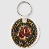Red Boxing Gloves Fight Keychain Schlüsselanhänger (Rückseite)