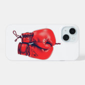 Red Boxing Gloves iPhone 15 Hülle (Rückseite (Horizontal))