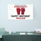Red Boxing Gloves Kindergeburtstag Party Knock-out Banner (Messeveranstaltung)
