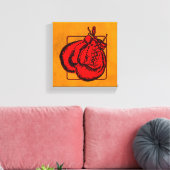 Red Boxing Gloves Leinwanddruck (Insitu (Wohnzimmer))